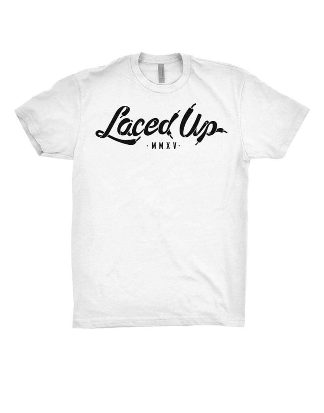 White Laced Up Crew Tee