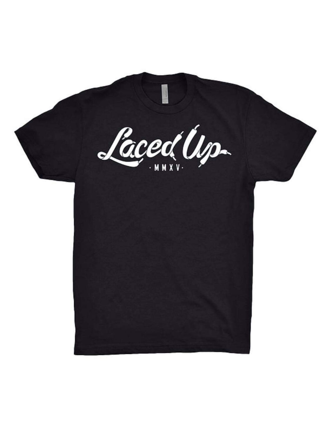 Black Laced Up Crew Tee